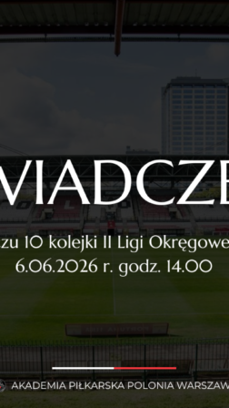 OŚWIADCZENIE, dot. meczu 10 kolejki II Ligi Okręgowej D1 gr. 3
