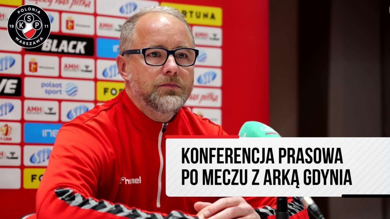 Konferencja prasowa po meczu Polonia Warszawa – Arka Gdynia