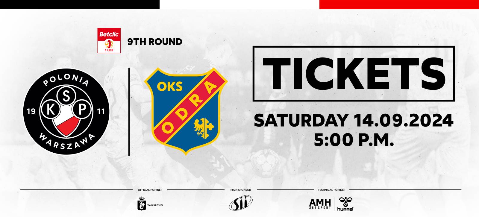 Buy a ticket for the match against Odra Opole