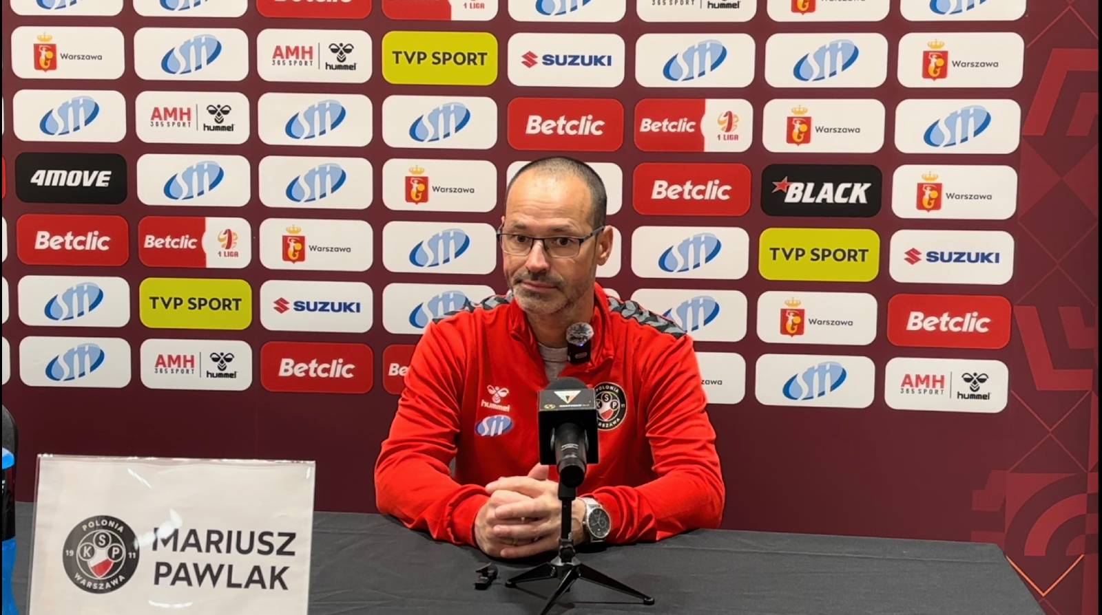 Press conference after the match Polonia – GKS Tychy