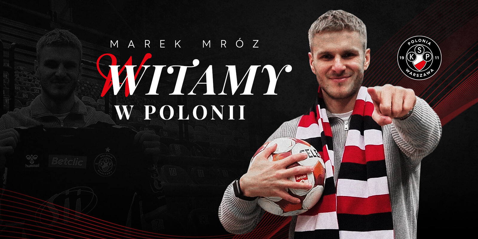 Pierwszy zimowy transfer – Marek Mróz zawodnikiem Polonii Warszawa