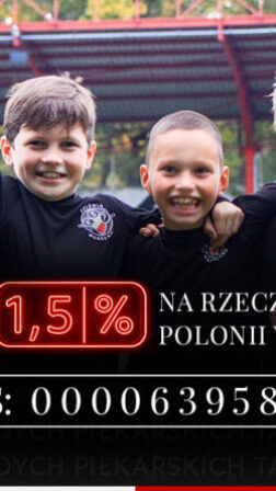 Wspieraj rozwój Akademii Piłkarskiej - przekaż 1,5% - rozliczenie PIT za...